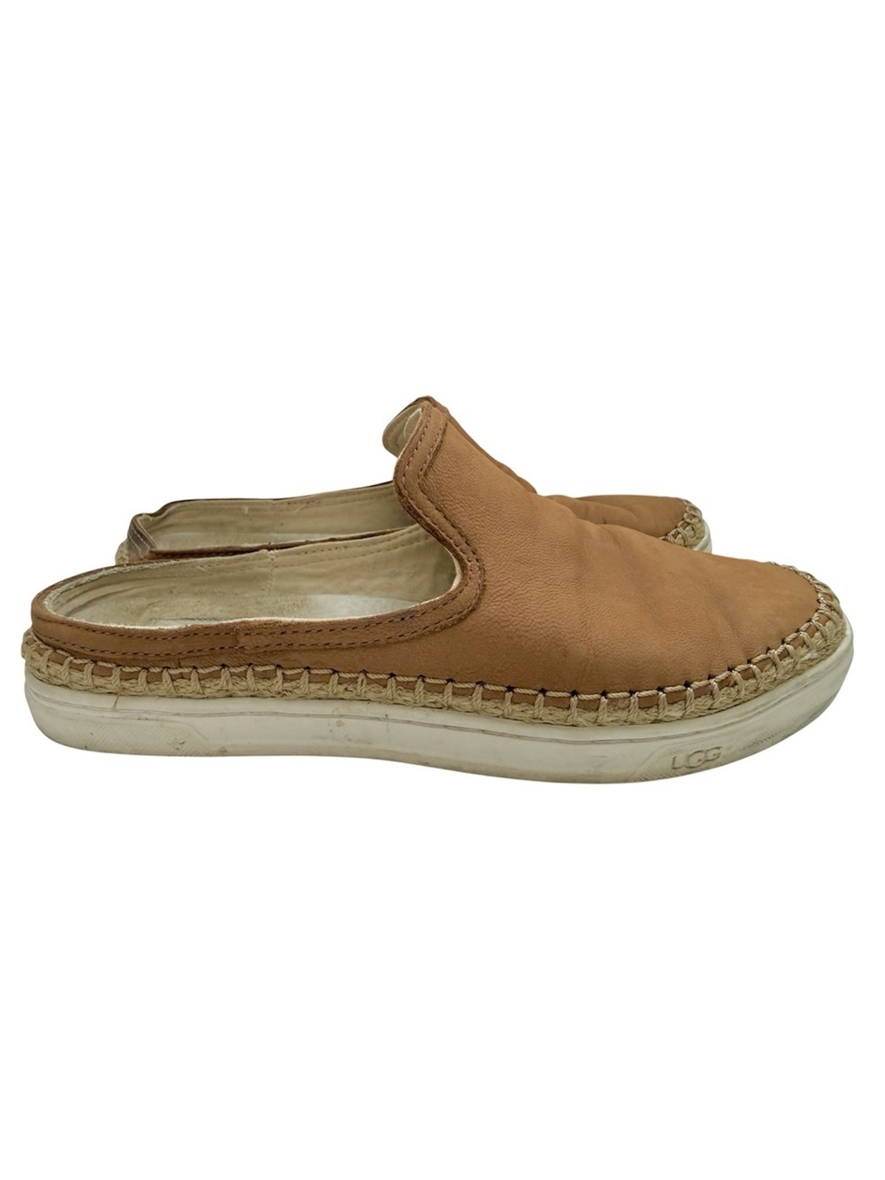 UGG Caleel flat Slip-On Espadrille Mule Size 6.5
